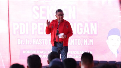 Satir ke Lawan Politik Pasang Banyak Baliho, Hasto: Dana Dari Mana?
