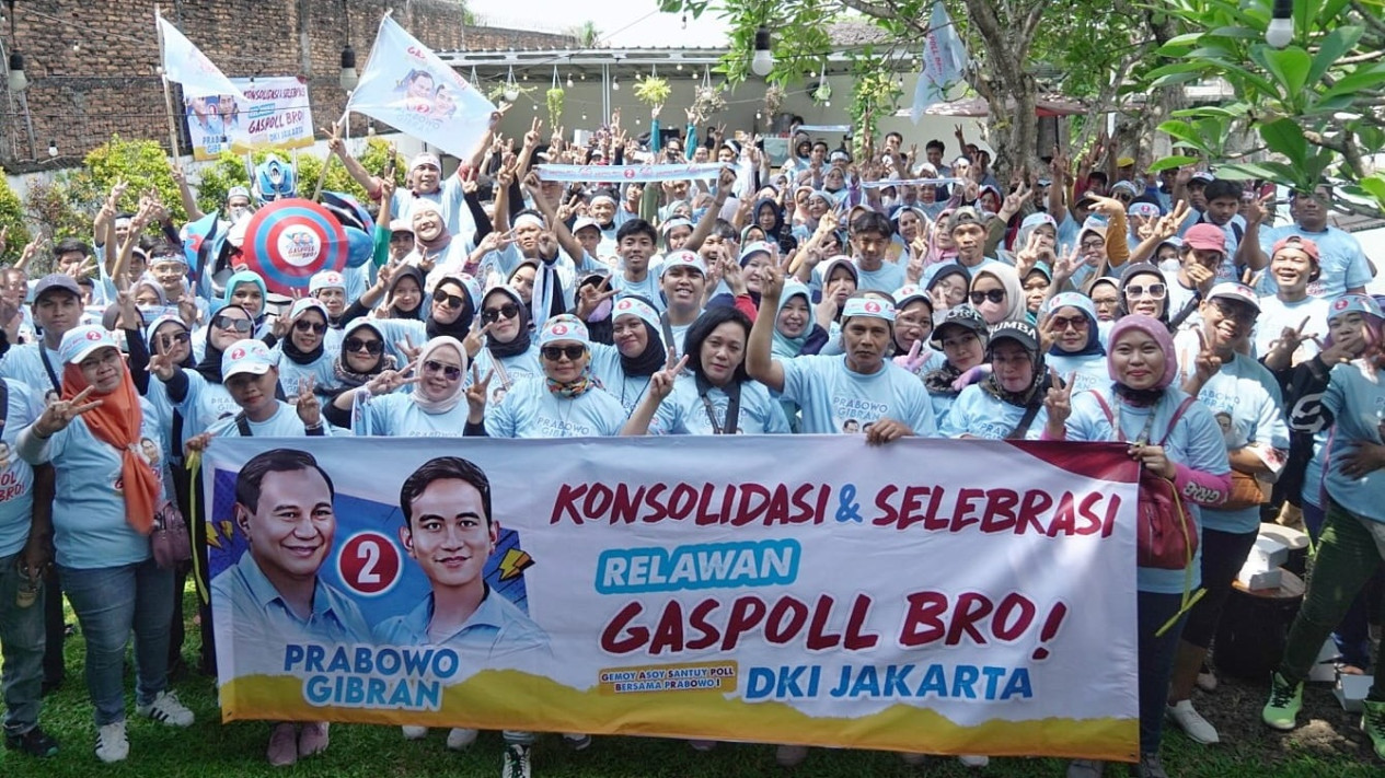 Gaspoll Bro! DKI Jakarta Siap Totalitas Menangkan Prabowo-Gibran Satu Putaran di Pilpres 2024
            - galeri foto