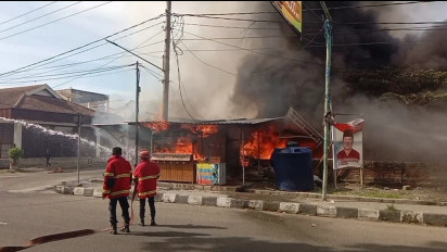 Toko dan Bengkel di Sumbawa Terbakar, 4 Sepeda Motor Hangus