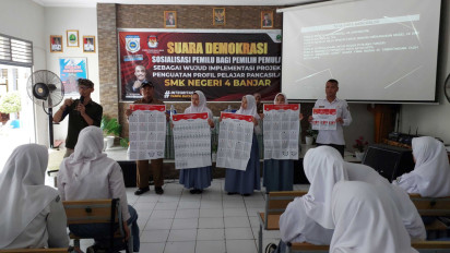 DPT Didominasi Pemilih Muda, KPU Kota Banjar Sosialisasi Pemilu ke SMK/SMA
