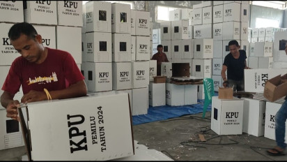 Rakit 5.067 Kotak suara Pemilu 2024, KPUD Sikka libatkan Tagana