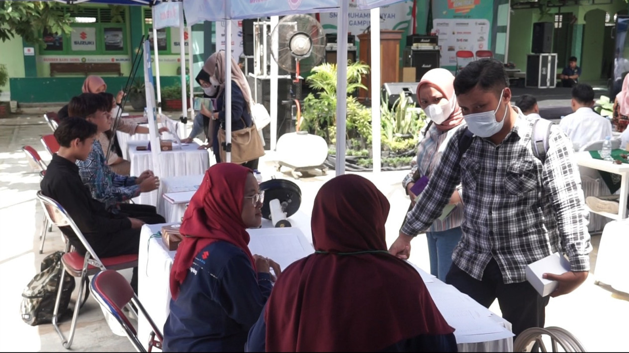 Ratusan Pencari Kerja Serbu Job Fair SMK Muhammadiyah Gamping Sleman
            - galeri foto
