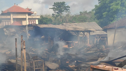 Gudang Kayu di Bali Hangus Terbakar, Kerugian Mencapai 8 Miliar Rupiah