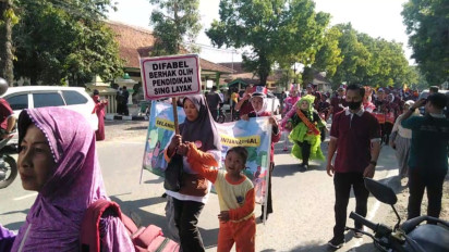 Hari Disabilitas Internasional, 1.000 Difabel di Kabupaten Tegal Gelar Long March Tolak Diskriminasi