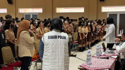 Tim Siber Bareskrim Polri Gelar Penyuluhan,  Sanksi Hukum Pelaku Bullying di Sekolah Ternyata Seperti Ini...