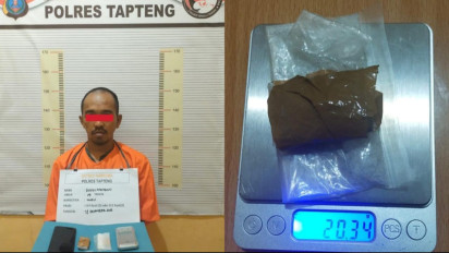 Hendak Transaksi, Pria Pengedar Sabu di Tapteng Ditangkap Polisi di Depan Sekolah