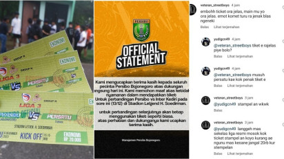 Aneh! Panpel Persibo Bojonegoro Tak Jual Tiket, Penonton yang Masuk Stadion hanya Dicap