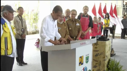 Pasar Induk Among Tani Terbesar Indonesia di Kota Batu Diresmikan Jokowi