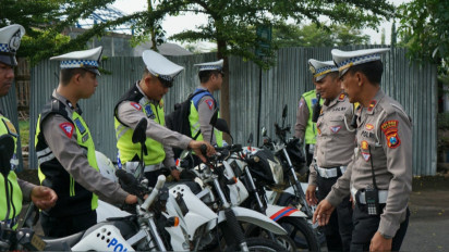 Peningkatan Keselamatan Jelang Nataru, Satlantas Polres Nganjuk Cek Perlengkapan Tugas