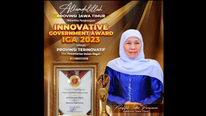 Raih Penghargaan Provinsi Terinovatif di IGA 2023 Kemendagri, Gubernur Khofifah: Inovasi Jatim Harus Berdampak pada Masyarakat