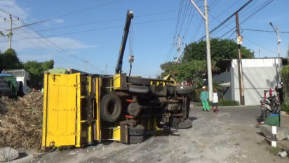 Truk Pengangkut Tebu Tabrak Pengendara Motor di Jalur Pantura Tegal, Satu Orang Meninggal Dunia