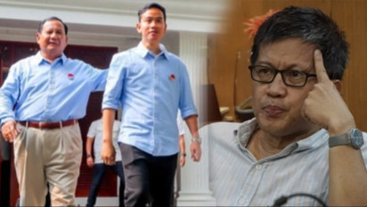 Aksi 'Ngompori' Semangat Gibran Rakabuming Kena Tegur KPU, Rocky Gerung Juga Sindir Prabowo: Ini Pasangan Emosional