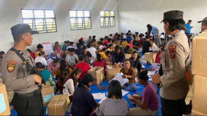 Pengamanan Pelipatan Surat Suara Pemilu 2024 di Kabupaten Humbahas Berlangsung Ketat