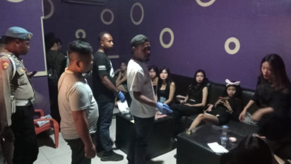 Jelang Nataru Polres Manokwari Gelar Sidak di Tempat Hiburan Malam
