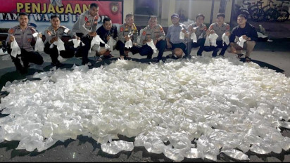 Polres Ternate Sita 1.300 Kantong Cap Tikus Tak Bertuan