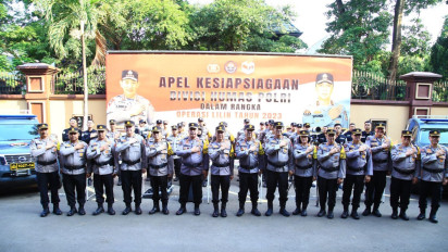 Kadiv Humas Tekankan Beberapa Hal Saat Gelar Apel Kesiapsiagaan Satgas Humas Polri Pengamanan Nataru