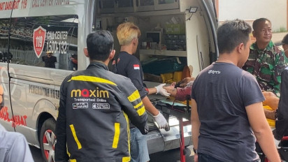 Geger Pria Bersimbah Darah di Selokan Dr.Cipto Semarang