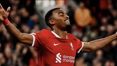 Pemain Liverpool FC Ryan Gravenberch