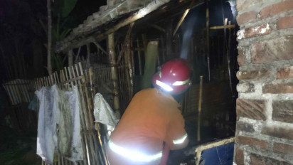 Kandang Terbakar Akibat Korsleting Listrik, Sapi Milik Warga di Nganjuk Nyaris Terpanggang