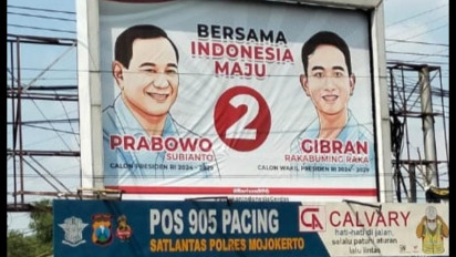 Viral Foto Baliho Prabowo-Gibran Menempel di Pos Polisi, Ini Pembelaan Bawaslu