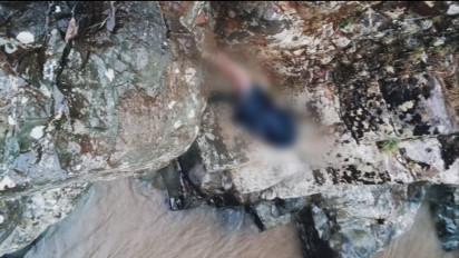 3 Hari Pencarian, Wisatawan Remaja Ditemukan Tersangkut di Batu Air Terjun Mangampa