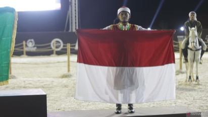 Bangga, Atlet Panahan Berkuda Indonesia Raih Peringkat Ketiga Horseback Archery World Cup 2023