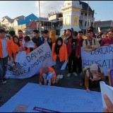 Serukan Pemilu Damai, Ratusan Mahasiswa di Yogyakarta Gelar Aksi di Tugu Pal Putih