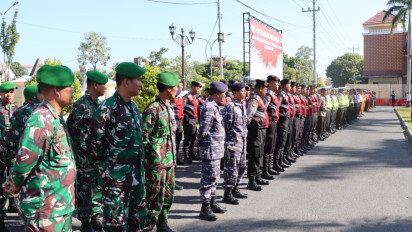 Pengamanan Nataru, Polres Bantul Terjunkan Ratusan Personel Fokus Pengaman Gereja dan Lokasi Wisata