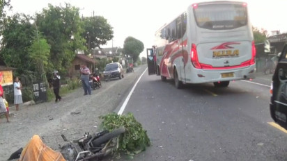 Bus Mira Tabrak Petani yang Hendak ke Sawah, Korban Tewas Usai Terseret 15 Meter