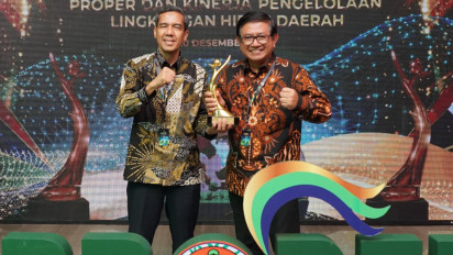 Komitmen Tinggi Dalam Pengelolaan Lingkungan, Petrokimia Gresik Terima Penghargaan PROPER EMAS Dari Wakil Presiden RI Tiga Tahun Berturut-Turut