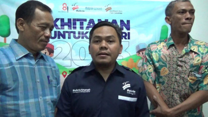 Sambut Pergantian Tahun, Bakrie Amanah Adakan Khitan Massal di Lampung Selatan