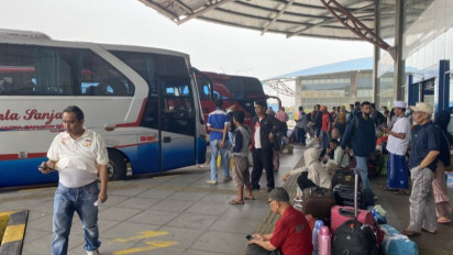 Jelang Natal dan Tahun baru Terminal Terpadu Pulogebang Jakarta Alami Peningkatan Penumpang