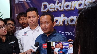 Heboh Kerah Jaketnya Ditarik Prabowo saat Debat Cawapres, Bahlil Lahadalia: Saya Tidak Merasa Ditarik