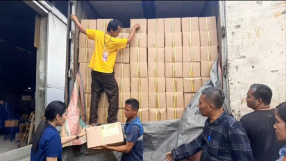 Tahap Satu, KPU Medan Terima Logistik 1.893.724 Lembar Surat Suara