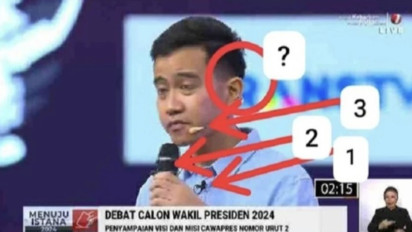 Roy Suryo Sebut Gibran Pakai 3 Mic saat Debat, KPU Tegaskan Semua Cawapres Pakai Alat yang Sama