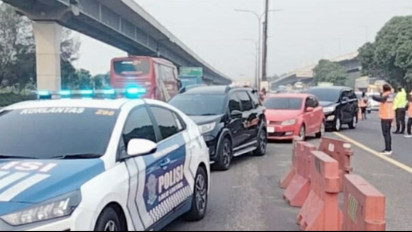 'Contraflow' Kembali Diterapkan di KM 55-65 Jalan Tol Jakarta-Cikampek