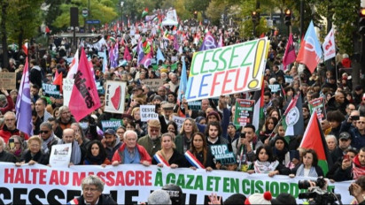 'Tidak Ada Natal di Gaza', Seruan Ratusan Warga Paris Dukung Palestina