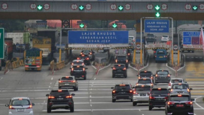 Diskresi Polisi, Contraflow Diberlakukan di KM 17+200 sampai KM 08+800 Tol Jagorawi Arah Jakarta