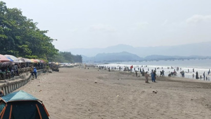 Awas! Ini Titik Titik Wisatawan  Dilarang Berenang  di Sepanjang Pantai di Sukabumi Karena Rawan Kecelakaan Laut