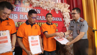 Hadiah Natal, 19 Narapidana Rutan Salatiga Mendapat Remisi