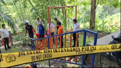 Duda Pasuruan Ditemukan Tewas Gantung Diri di Taman Puspa Jalibar Kepanjen Malang