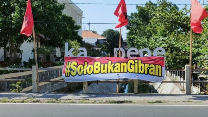 Ada Spanduk Bertuliskan "Solo Bukan Gibran", Gibran: Ya Enggak Apa-apa