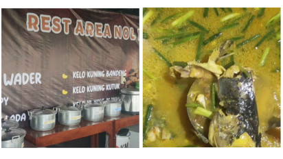 Sedapnya Kuliner Keloh Kuning, Sajian Primadona Rest Area Titik Nol di Perbatasan Gresik