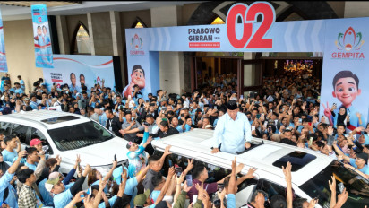 Prabowo Hadiri Deklarasi Dukungan Relawan Gempita di Bandung, Disambut Teriakan Presiden