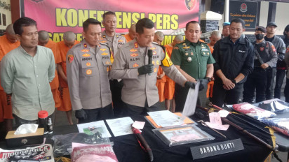 Serang Pedagang Secara Bar-Bar, 27 Anggota Geng Motor Berhasil Ditangkap Polres Cimahi