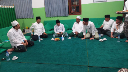 Pasangan Capres dan Cawapres Amin Safari Politik ke Pondok Pesantren di Situbondo