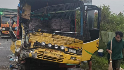Bus Laga Kambing di Tapanuli Utara, 2 Luka Berat, 15 Luka Ringan