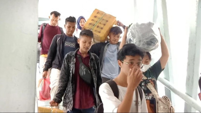 Ribuan Pemudik Memadati Pelabuhan Belawan pada Arus Mudik Nataru Terakhir
