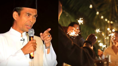 Tahun Baru Tiup Terompet, Menyalakan Kembang Api Memangnya Boleh? Ustaz Abdul Somad Bilang Kalau Itu Sebenarnya...