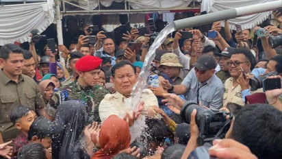 Prabowo Subianto Minta Warga Tampung Air Hujan di Tengah Krisis Air Dunia 